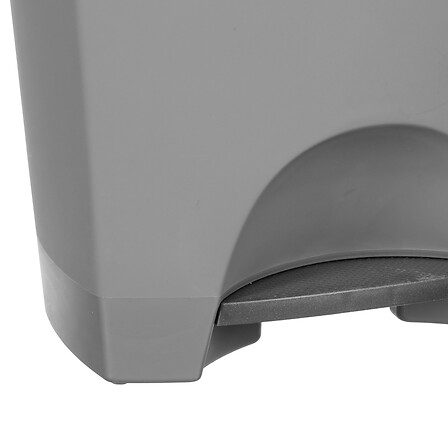 POUBELLE PEDALE PLAST 42L GRIS