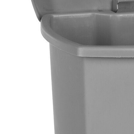 POUBELLE PEDALE PLAST 42L GRIS