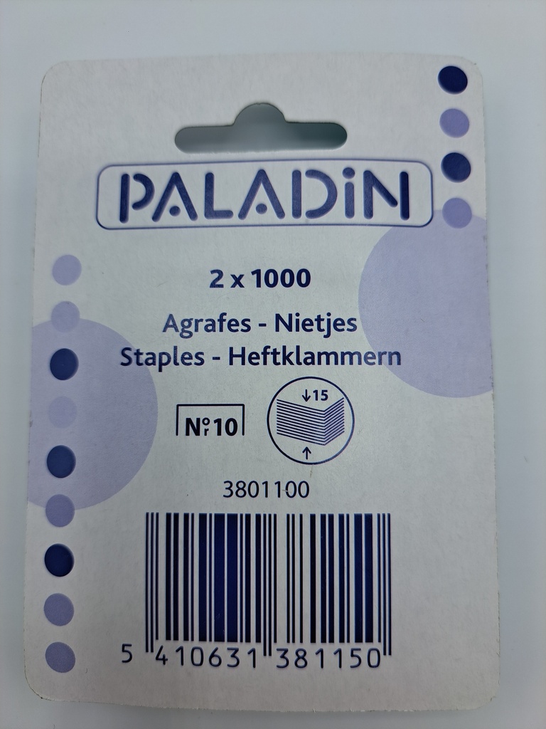 AGRAFES N°10 - 2000P BLISTER