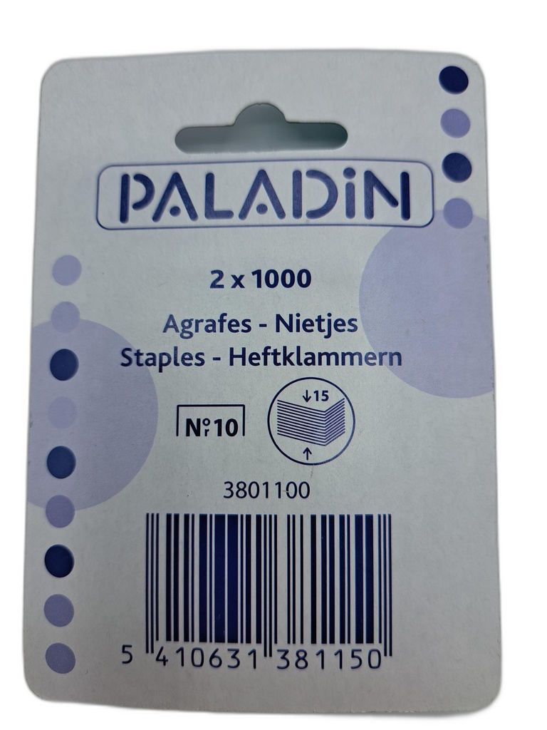AGRAFES N°10 - 2000P BLISTER