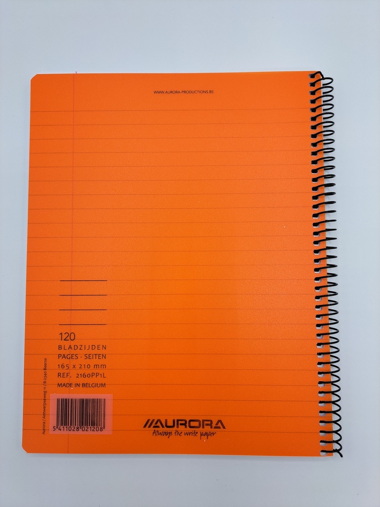 CAHIER SPIRALE PP A5 LIGNE