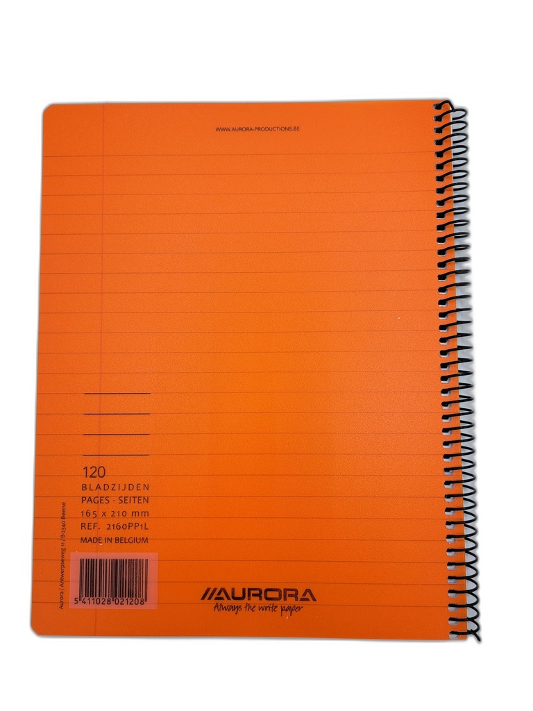 CAHIER SPIRALE PP A5 LIGNE
