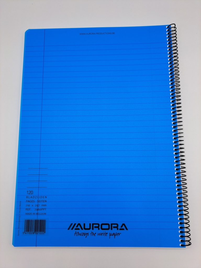 CAHIER SPIRALE PP A4 LIGNE