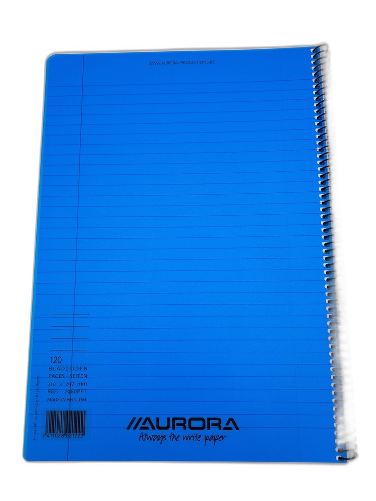 CAHIER SPIRALE PP A4 LIGNE