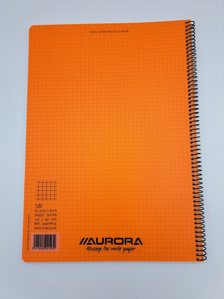 CAHIER SPIRALE PP A4 Q5
