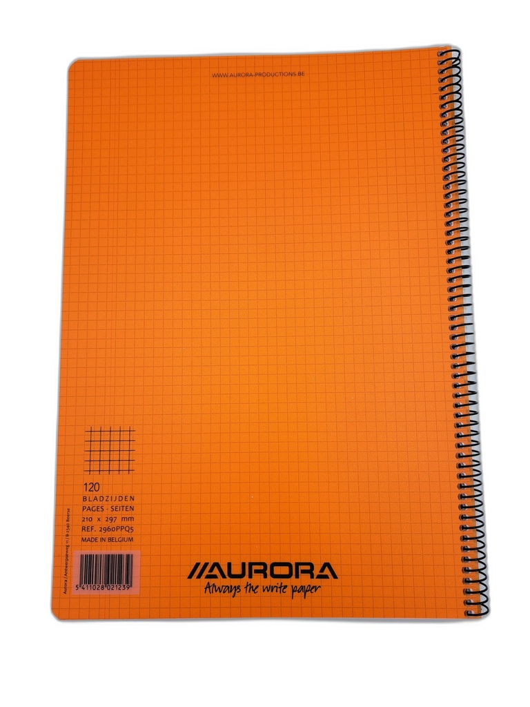 CAHIER SPIRALE PP A4 Q5