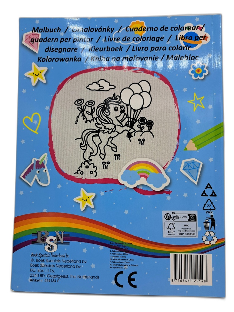 ALBUM A COLORIER 256 PAGES