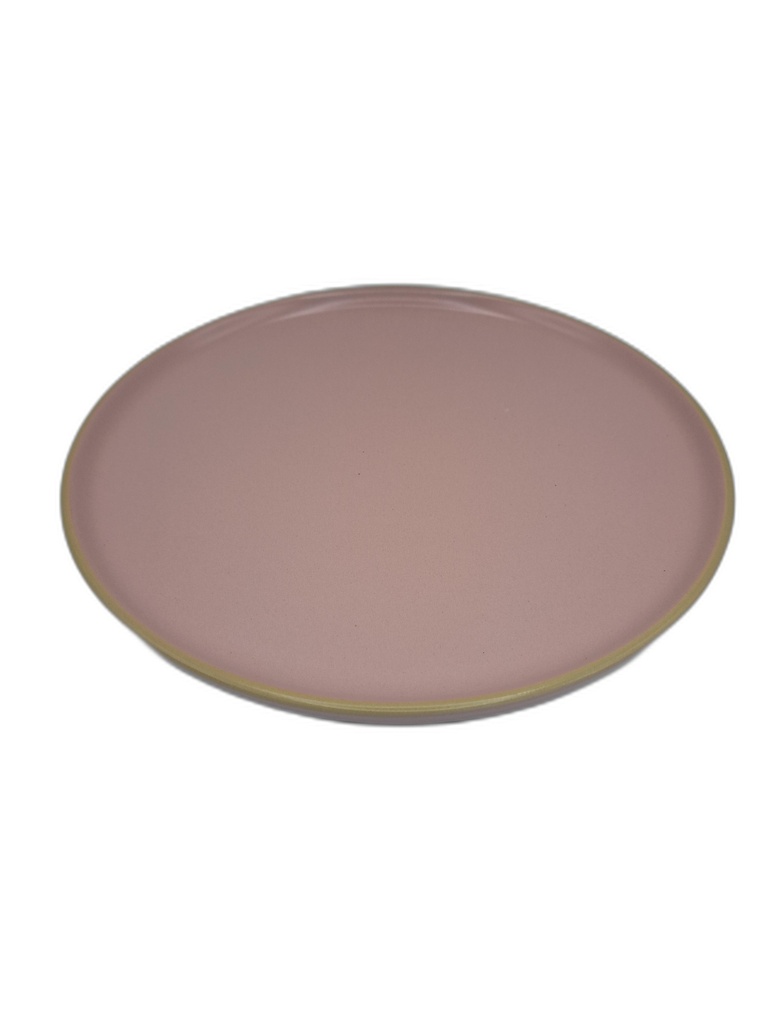 ASSIETTE FAIENCE D21CM - 4ASS