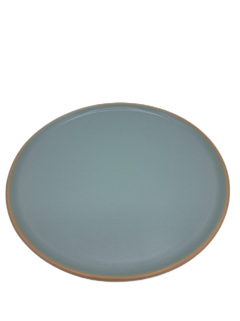 ASSIETTE FAIENCE D21CM - 4ASS