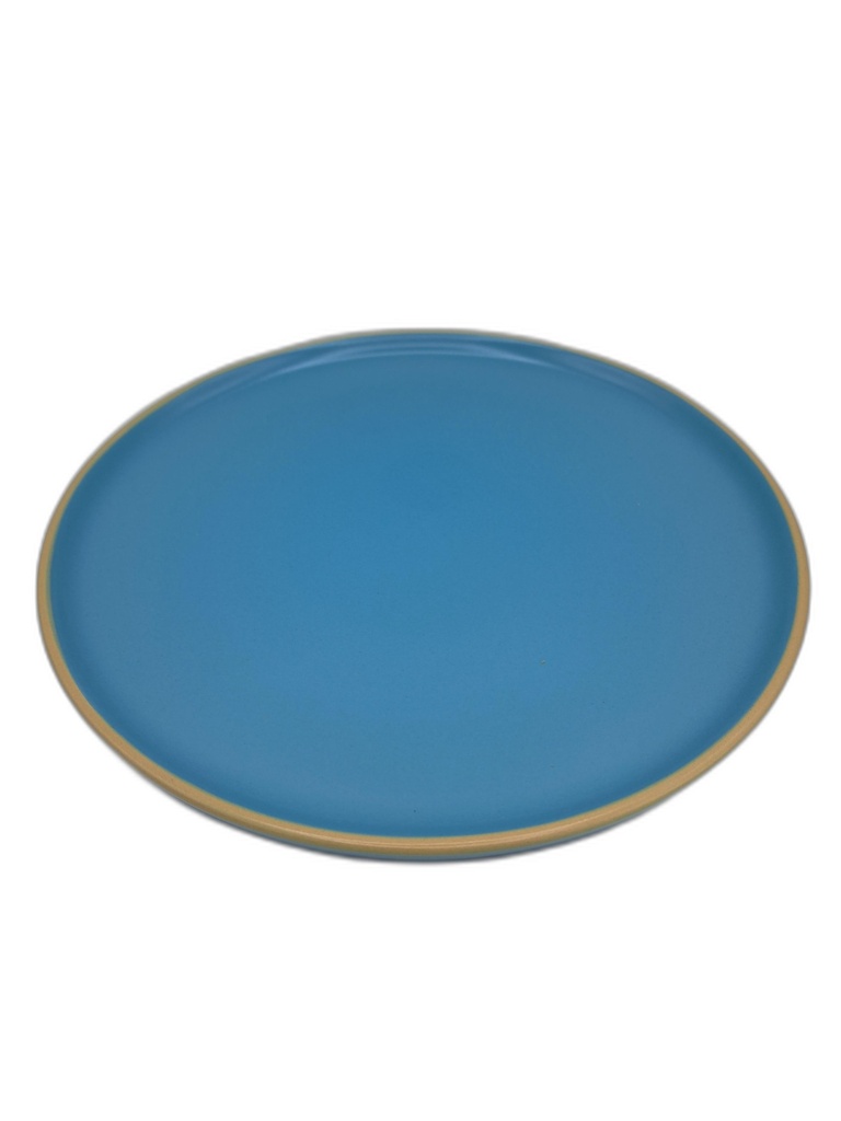 ASSIETTE FAIENCE D21CM - 4ASS