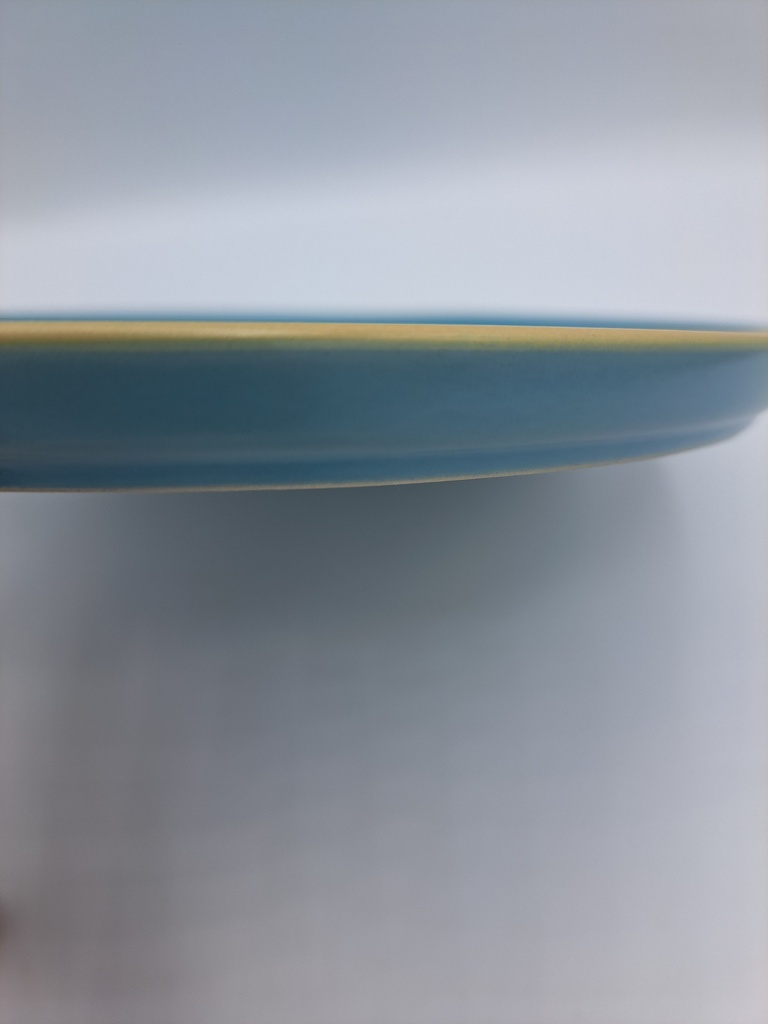 ASSIETTE FAIENCE D21CM - 4ASS