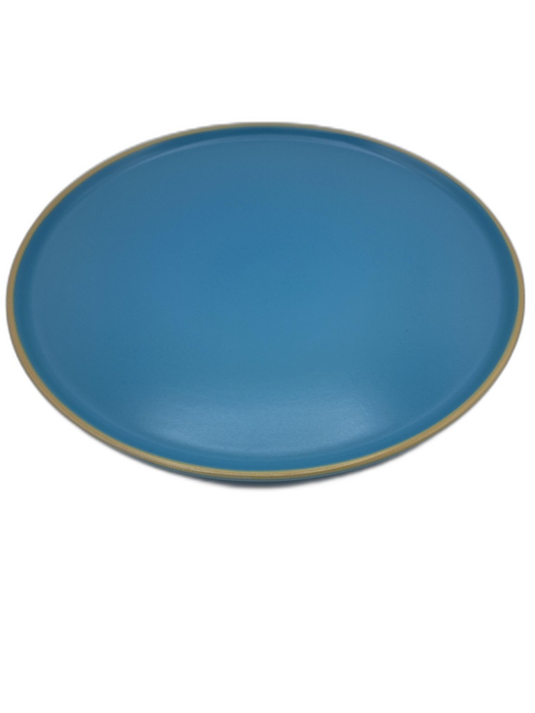 ASSIETTE FAIENCE D27CM - 4 ASS