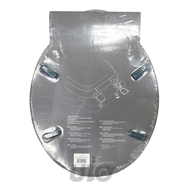 ABATT. WC CHARNIERES PLASTIQUE 37 x 47 CM MDF IMPRIME GINKOBLUE