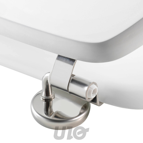 ABATTANT WC CHARNIERES METAL 18 POUCES MDF IMPRIME KELLY BLANC