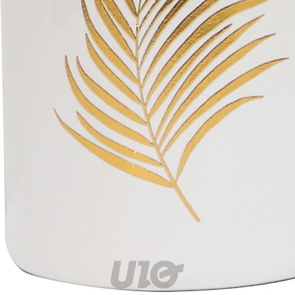 GOBELET (0) 7.4 x 11.3 CM CERAMIQUE IMPRIMEE OR ORBELLA BLANC