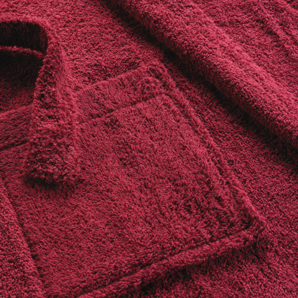 PEIGNOIR COL CHALE TAILLE UNIQUE EPONGE UNIE TENDRESSE RUBIS