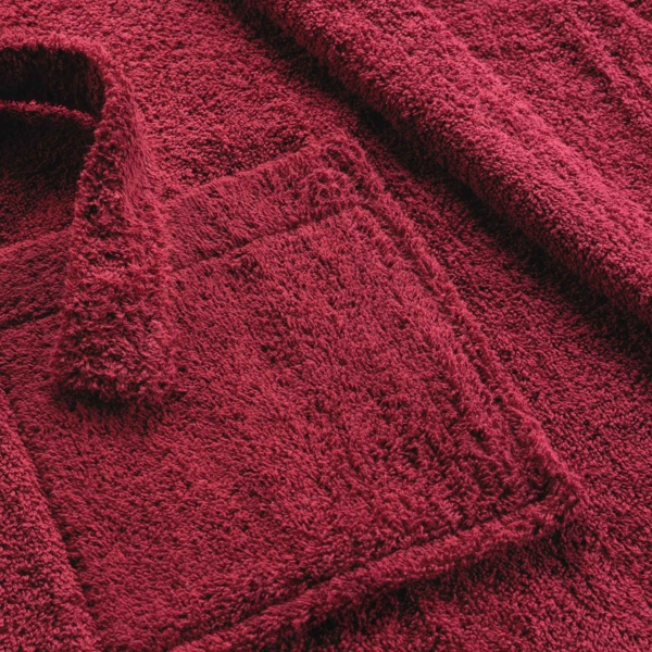 PEIGNOIR COL CHALE TAILLE UNIQUE EPONGE UNIE TENDRESSE RUBIS