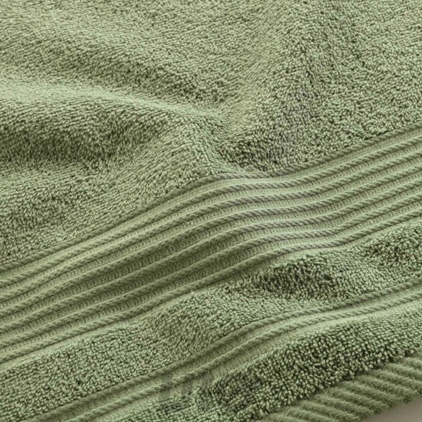 SERVIETTE DE TOILETTE 50 x 90 CM EPONGE UNIE TENDRESSE FOUGERE