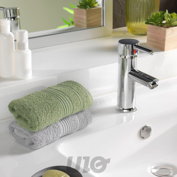 SERVIETTE INVITE 30 x 50 CM EPONGE UNIE TENDRESSE FOUGERE