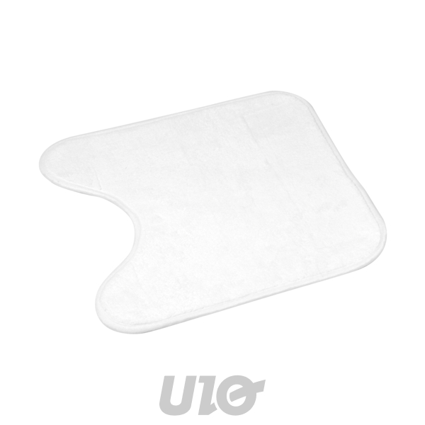 TAPIS CONTOUR WC 45 x 45 CM MICROFIBRE IMPRIMEE ORBELLA BLANC DES. PLACE