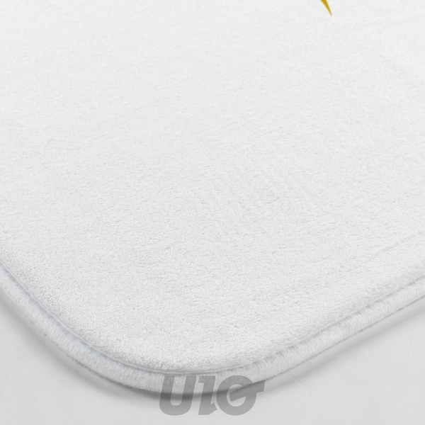 TAPIS DE BAIN 45 x 75 CM MICROFIBRE IMPRIMEE ORBELLA BLANC DES. PLACE