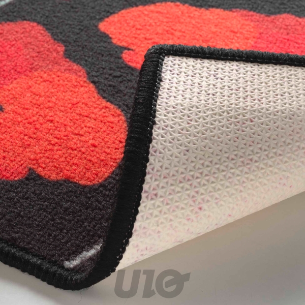 TAPIS RECTANGLE 40 x 60 CM IMPRIME DIGITAL COQUELICOTS