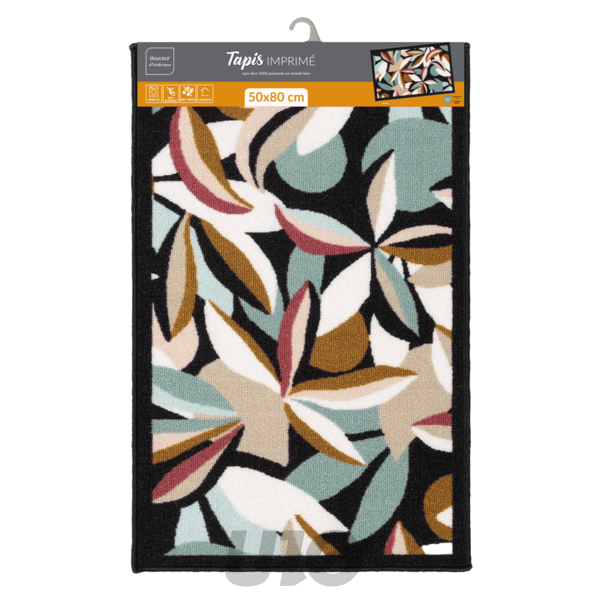 TAPIS RECTANGLE 50 x 80 CM IMPRIME LAVINIA