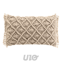 COUSSIN DEHOUS. COMPR. FRANGES 30 x 50 CM COTON MACRAME INDY