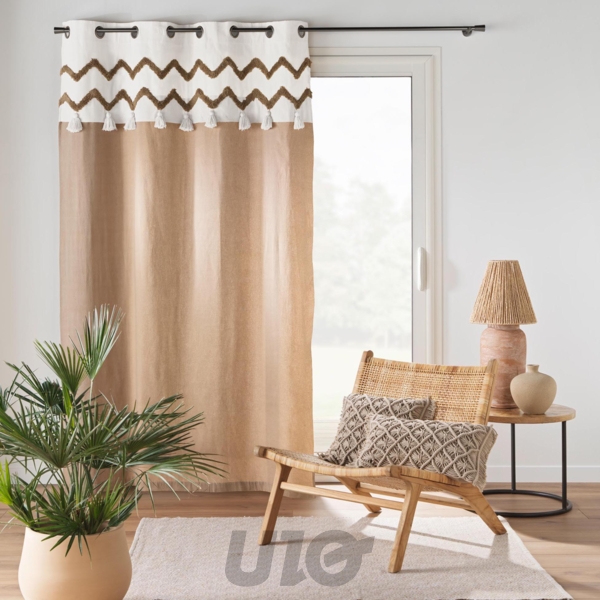 COUSSIN DEHOUS. COMPR. FRANGES 30 x 50 CM COTON MACRAME INDY