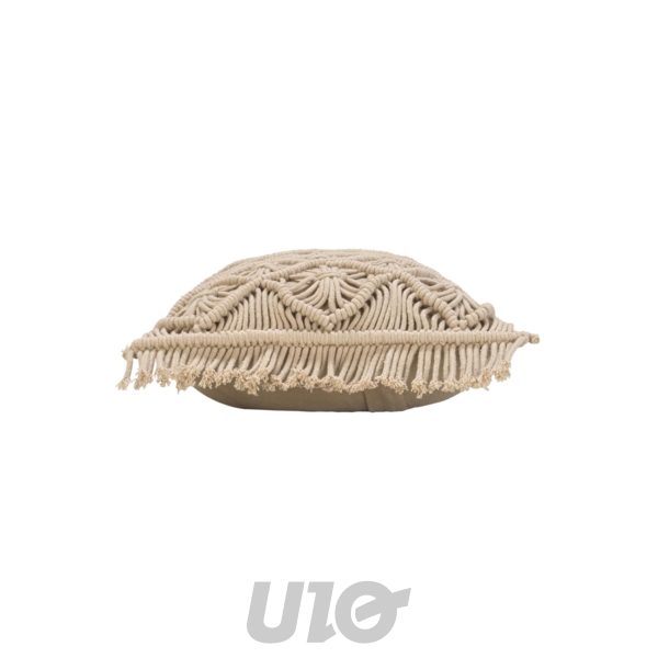 COUSSIN DEHOUS. COMPR. FRANGES 30 x 50 CM COTON MACRAME INDY
