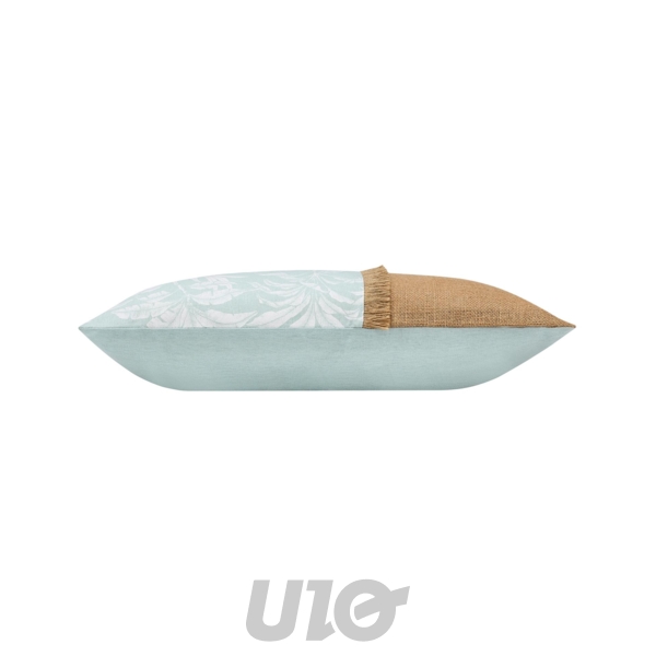 COUSSIN DEHOUS. COMPR. FRANGES 30x50 CM COTON/POLYESTER IMP.+JUTE HERA DES PLACE