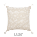 COUSSIN DEHOUS. COMPR. POMPONS 45 x 45 CM POLYCOTON IMPRIME SAHARIS