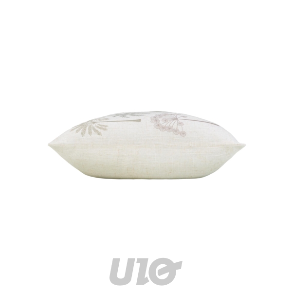 COUSSIN DEHOUSSABLE COMPRESSE 45 x 45 CM POLYESTER/LIN IMP PALMEA VERT DES PLACE