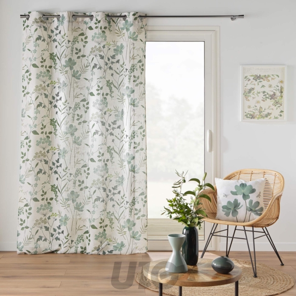 COUSSIN DEHOUSSABLE COMPRESSE 45 x 45 CM POLYESTER/LIN IMP. PALMIFLORE DES PLACE