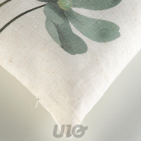 COUSSIN DEHOUSSABLE COMPRESSE 45 x 45 CM POLYESTER/LIN IMP. PALMIFLORE DES PLACE