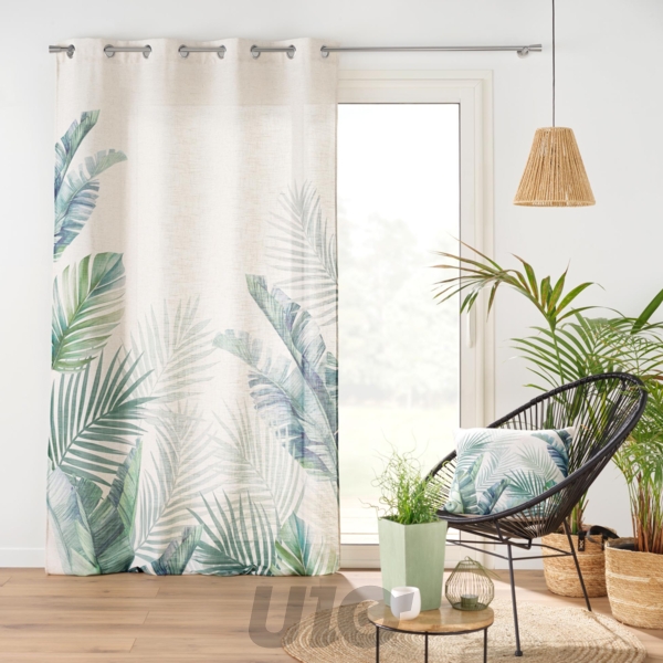 COUSSIN DEHOUSSABLE COMPRESSE 45 x 45 CM POLYESTER/LIN IMPRIME NATIVE DES. PLACE