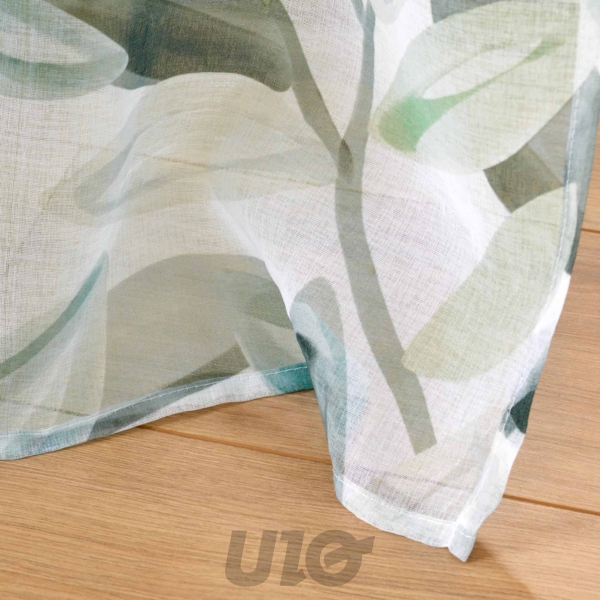 PANNEAU A OEILLETS 140 x 240 CM VOILE SABLE IMPRIME ELEONORE