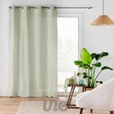PANNEAU A OEILLETS 140 x 280 CM EFFET LIN TISSE CLORIS SAUGE
