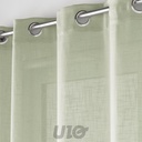 PANNEAU A OEILLETS 140 x 280 CM EFFET LIN TISSE CLORIS SAUGE