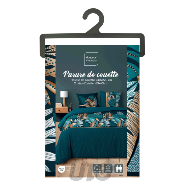 PARURE 3 P. 240 x 220 CM IMPRIME 42 FILS ALLOVER ALIANOR