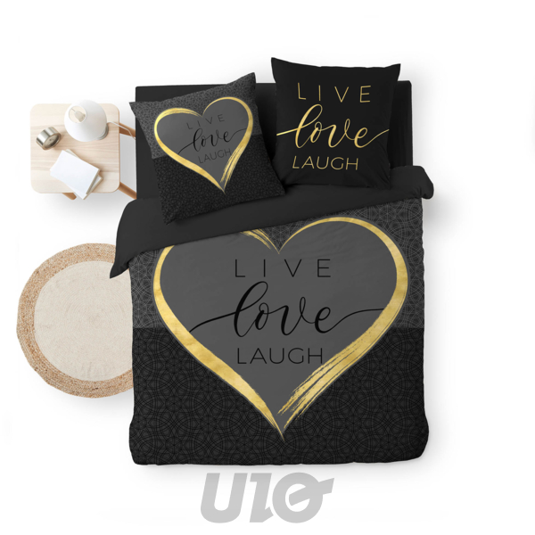 PARURE 3 P. 240 x 220 CM IMPRIME 42 FILS DESSIN PLACE CRAZY LOVE