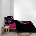 PARURE 3 P. 240 x 220 CM IMPRIME 42 FILS DESSIN PLACE PORTE BONHEUR