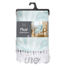 PLAID A FRANGES 125 x 150 CM COTON/POLYESTER IMPRIME HERA