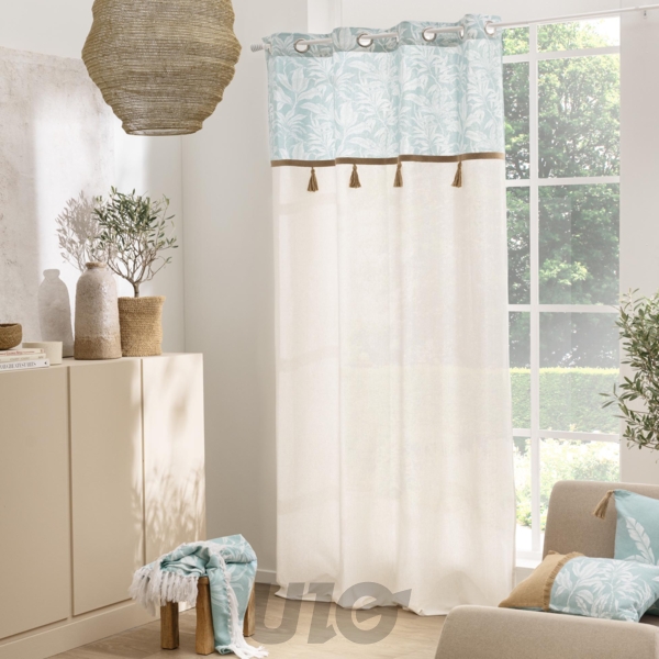 PLAID A FRANGES 125 x 150 CM COTON/POLYESTER IMPRIME HERA