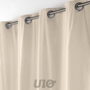 RIDEAU A OEILLETS 135 x 180 CM COTON/POLYESTER RECYCLE GRS TWILY LIN
