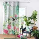 RIDEAU A OEILLETS 140 x 260 CM COTON IMPRIME LOUISIANE DES. PLACE