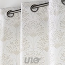 RIDEAU A OEILLETS 140 x 260 CM POLYESTER IMPRIME METALLISE MAJESTIA