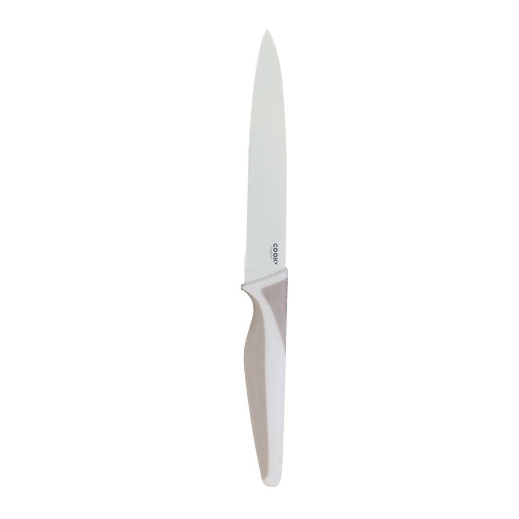 COUTEAU EN INOX BLANC MANCHE BI MATIERE 12CM M48