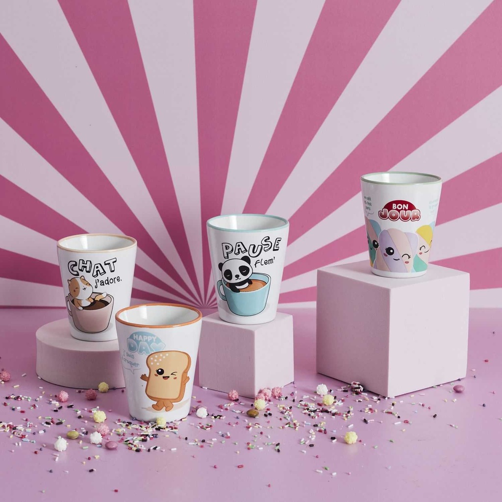 GOBELET EXPRESSO CERAMIQUE KAWAII 7CL M24