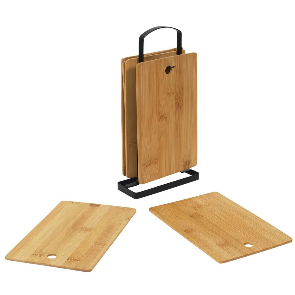 PLANCHE A DECOUPER BAMBOU X6 AVEC SOCLE METAL M8